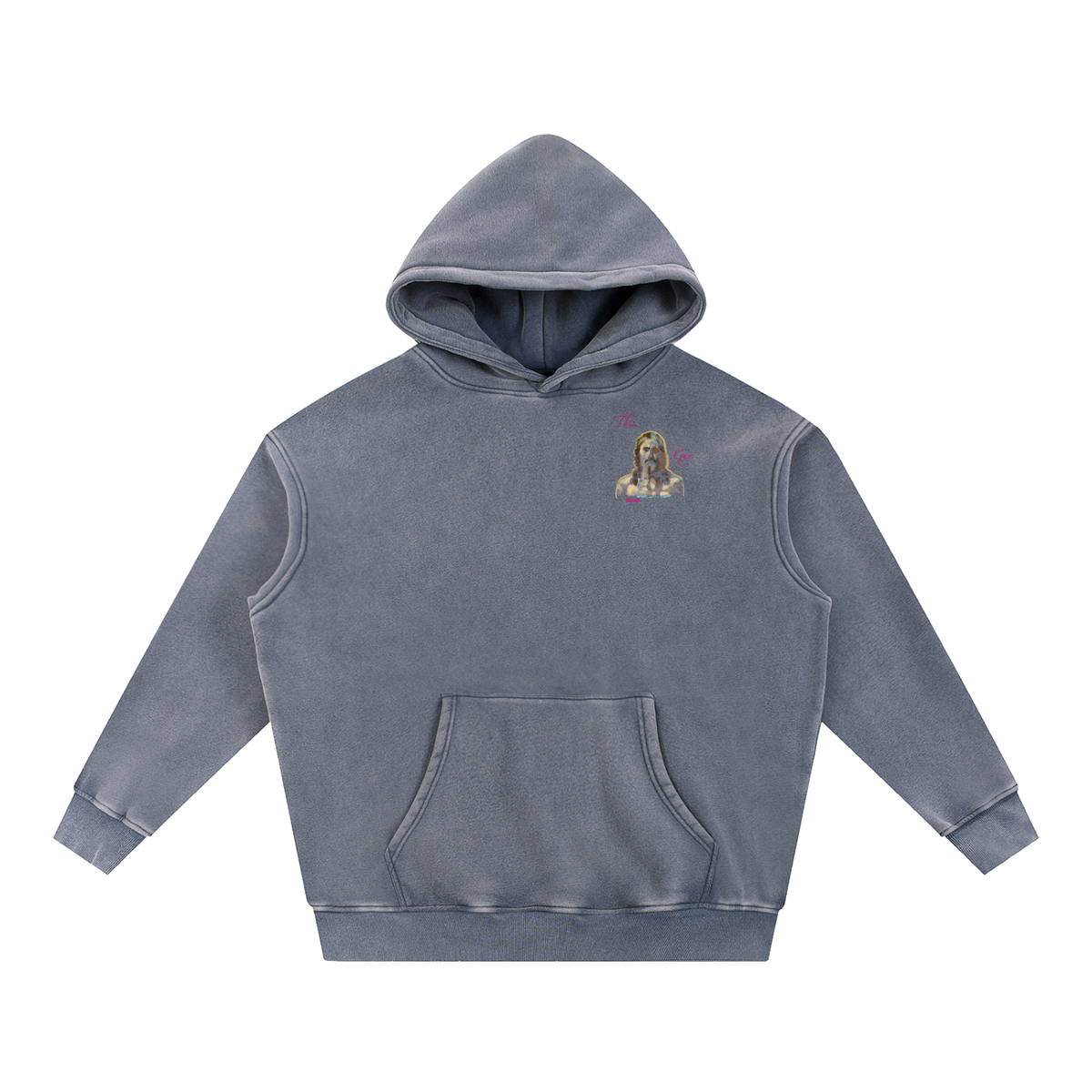 Mini This. Guy. Snow Wash Fleece Oversize Hoodie