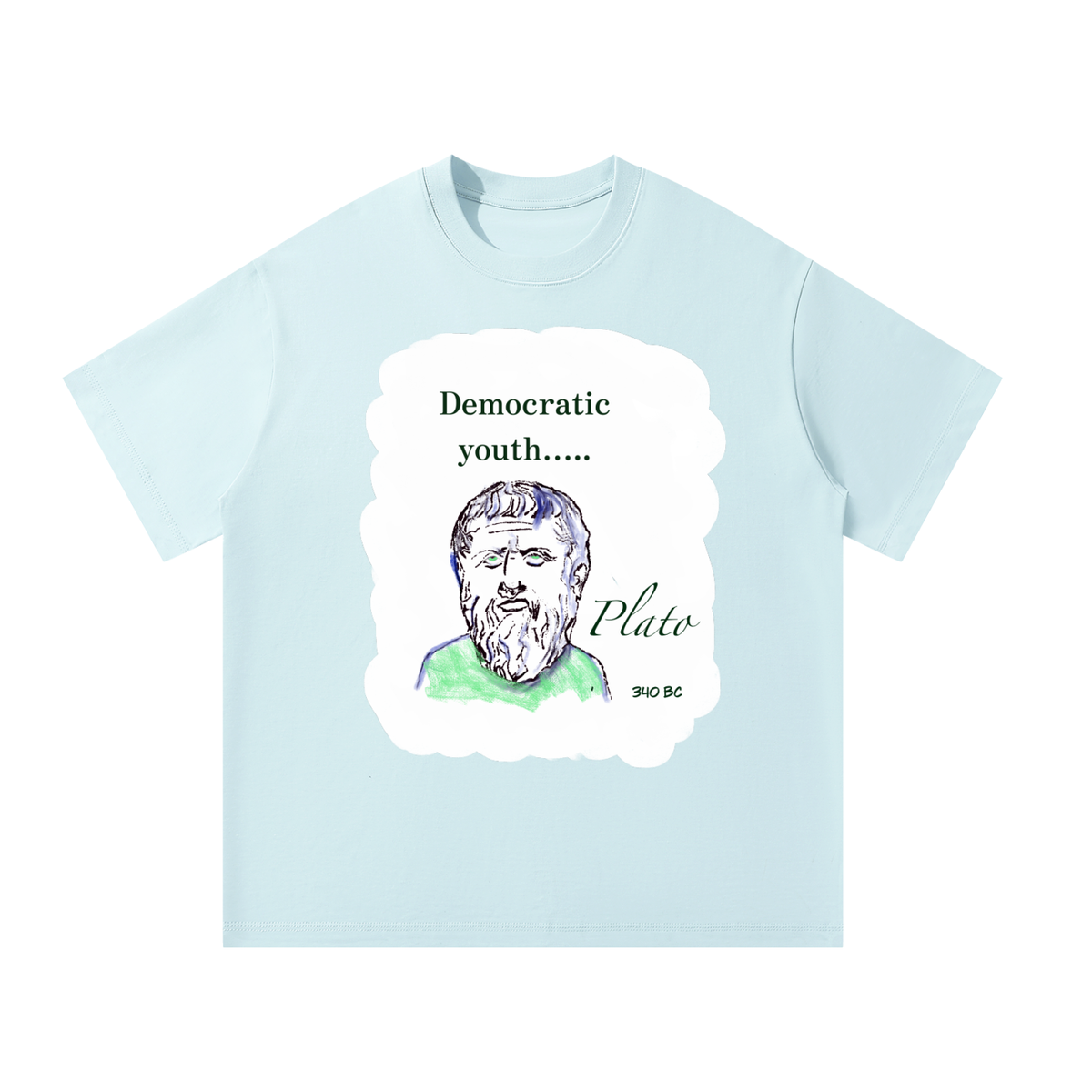 Democratic Youth Plato Unisex Oversized T-Shirt