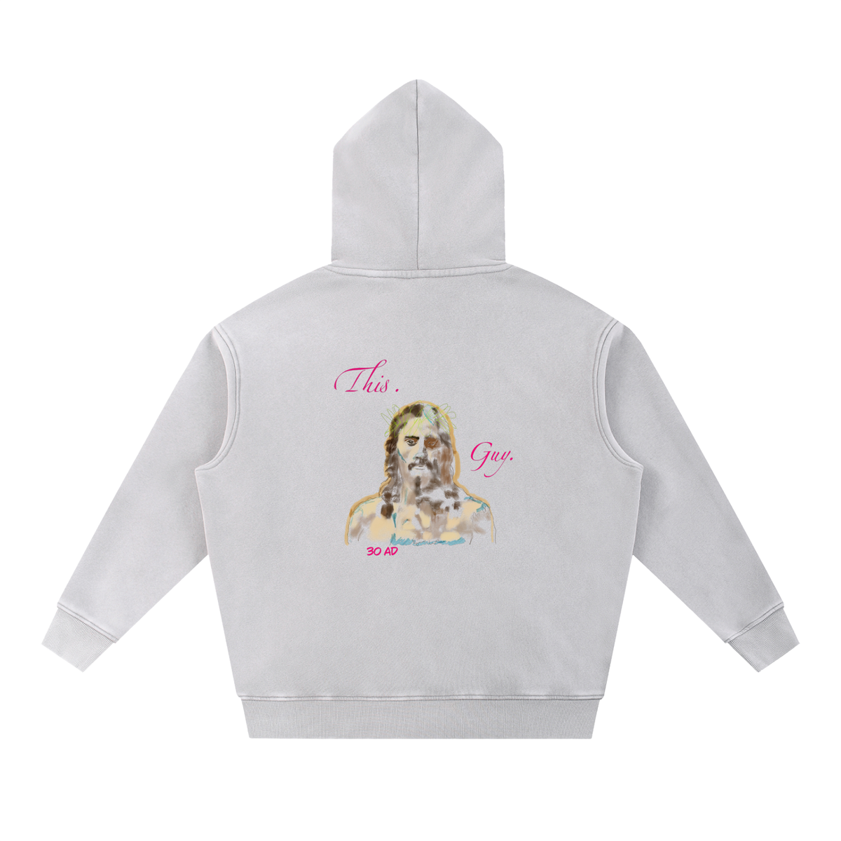 This. Guy. Snow Wash Fleece Oversize Hoodie