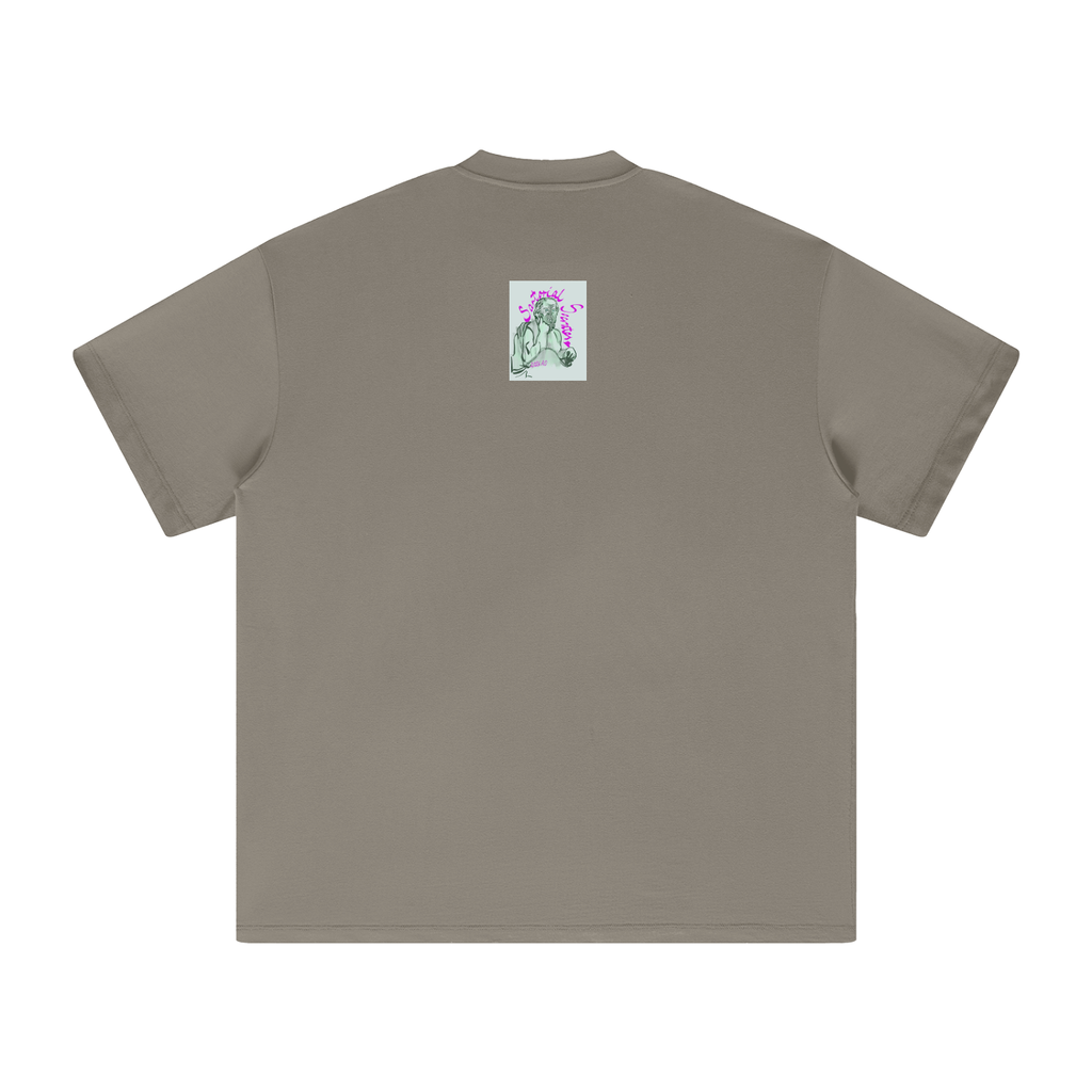 Giddy Up, Ubermensch! Heavyweight Earth Tone T-Shirt