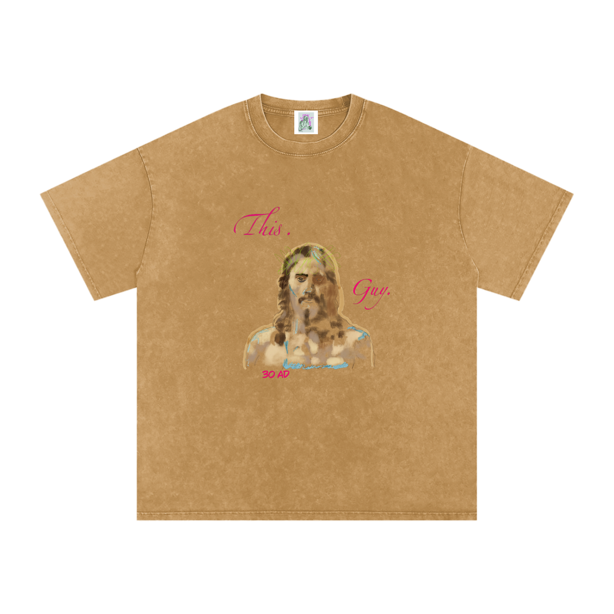 This. Guy. Snow Washed Oversized Cotton T-Shirt