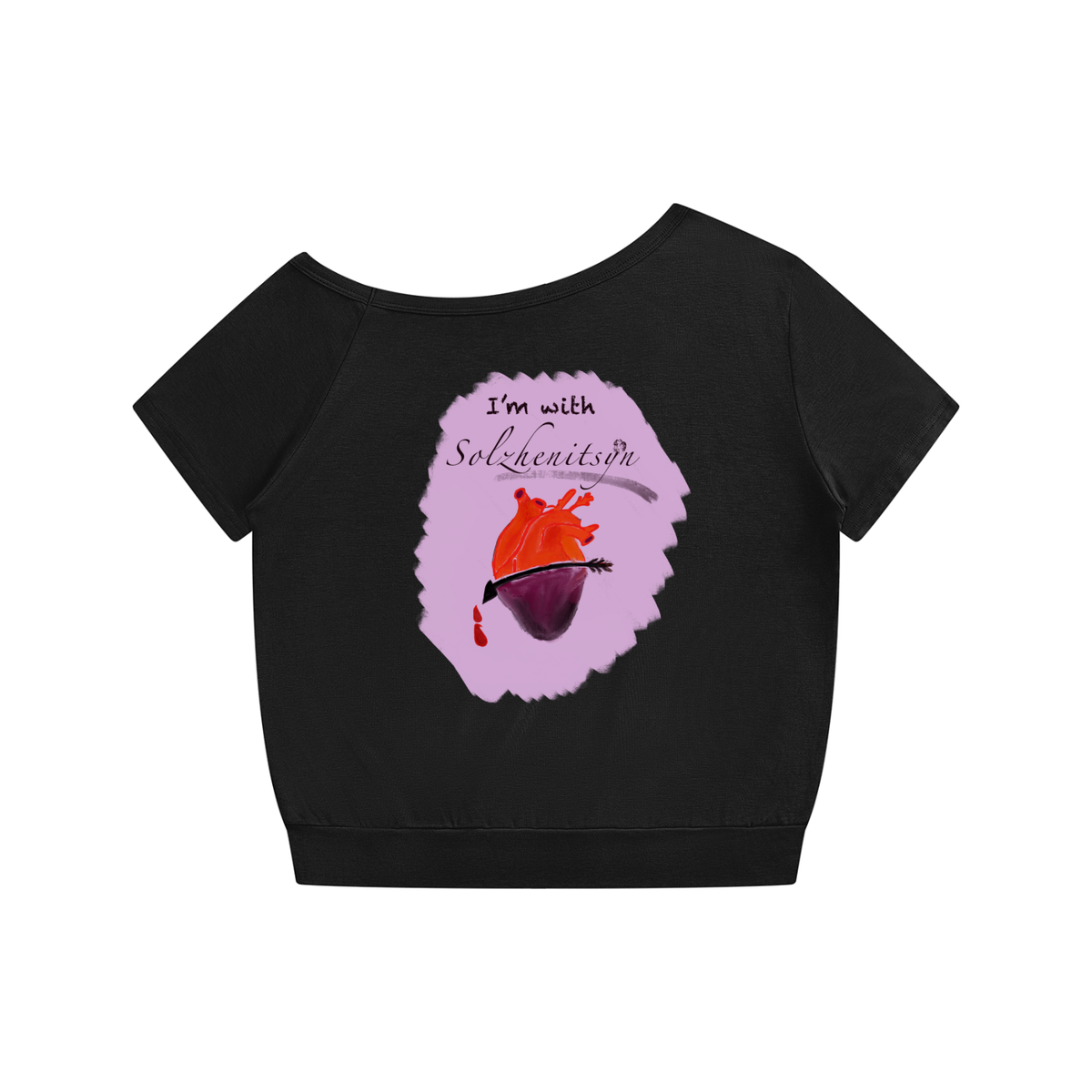 I'm With Solzhenitsyn Women's Off-the-Shoulder T-Shirt