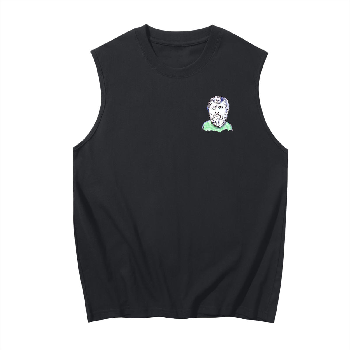 Mini Plato S S Men's Sleeveless Cotton Tank Top