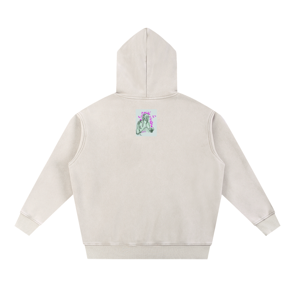 Mini This. Guy. Snow Wash Fleece Oversize Hoodie