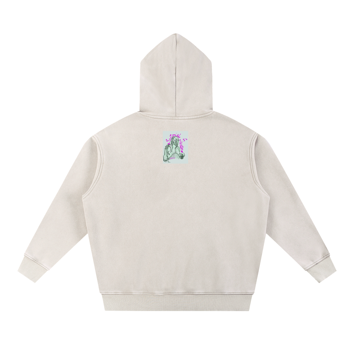 Mini This. Guy. Snow Wash Fleece Oversize Hoodie
