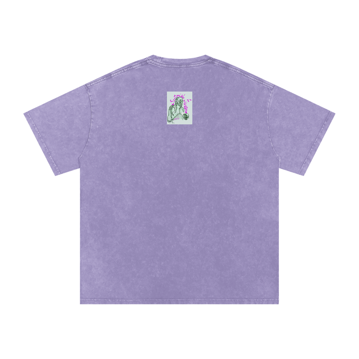 This. Guy. Snow Washed Oversized Cotton T-Shirt