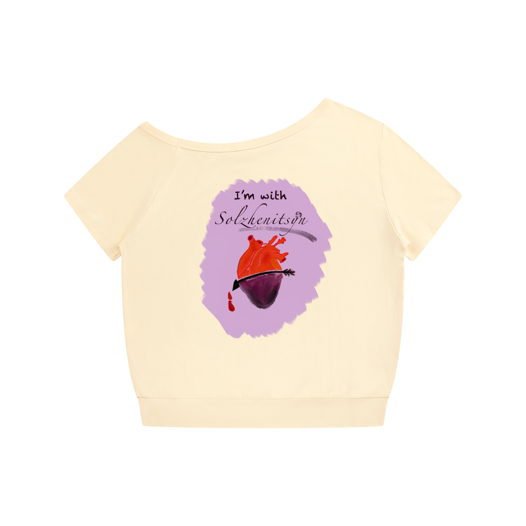 I'm With Solzhenitsyn Women's Off-the-Shoulder T-Shirt