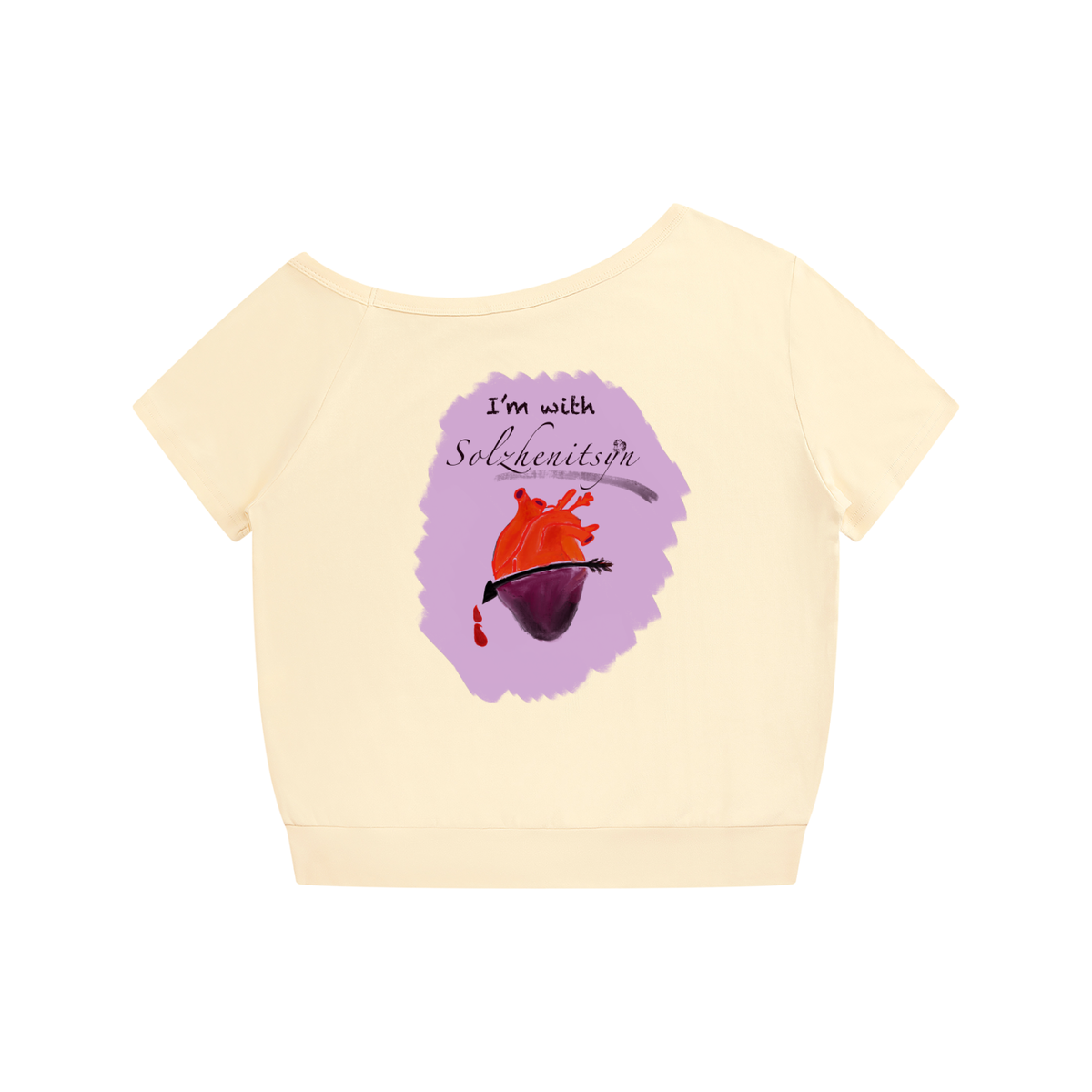 I'm With Solzhenitsyn Women's Off-the-Shoulder T-Shirt